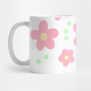 Whimsical Light Pink Flowers Mug